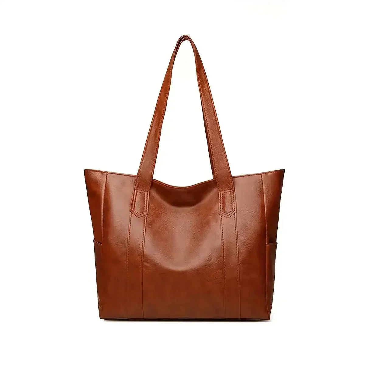 Women’s Genuine Leather Shoulder Bag – Classic Elegant Everyday Style