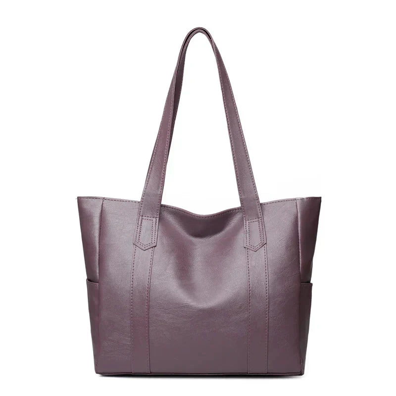 Women’s Genuine Leather Shoulder Bag – Classic Elegant Everyday Style