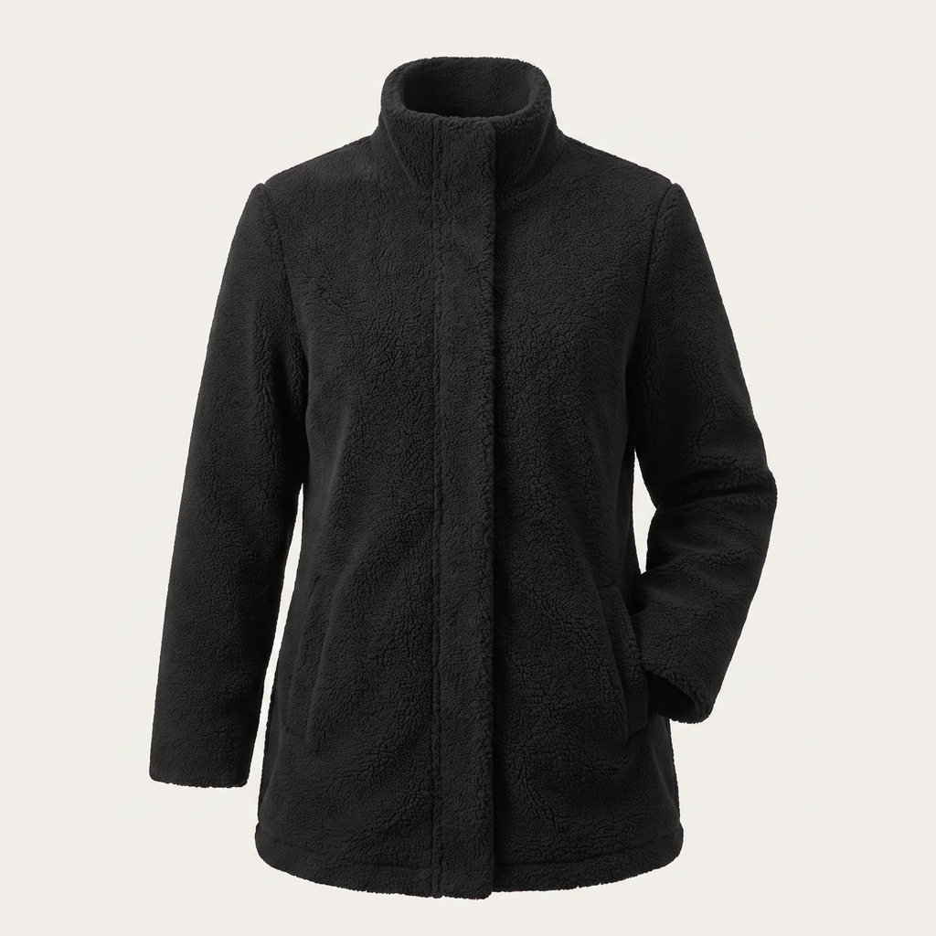 Women’s Lambswool-Look Jacket - Warm and Elegant