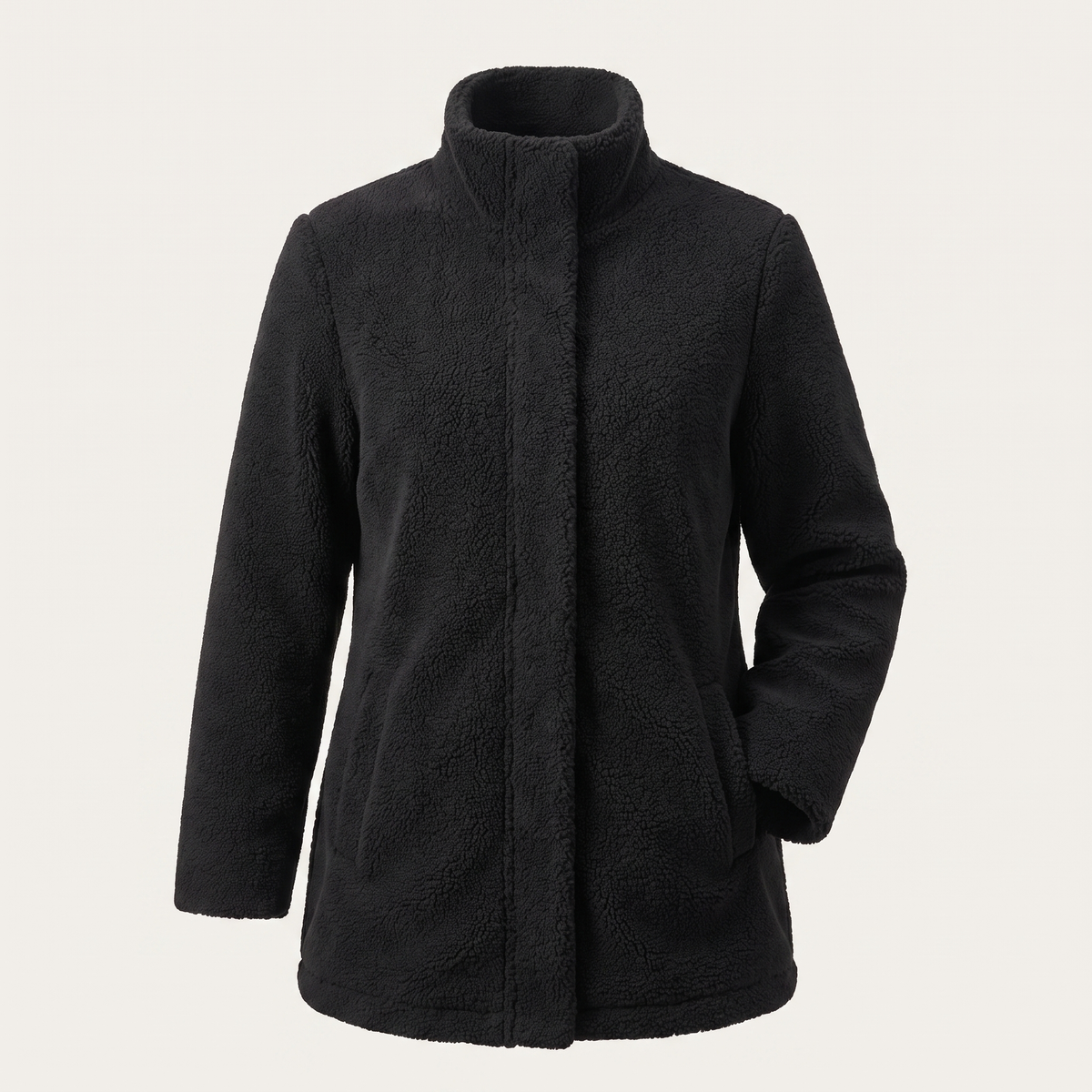 Women’s Lambswool-Look Jacket - Warm and Elegant