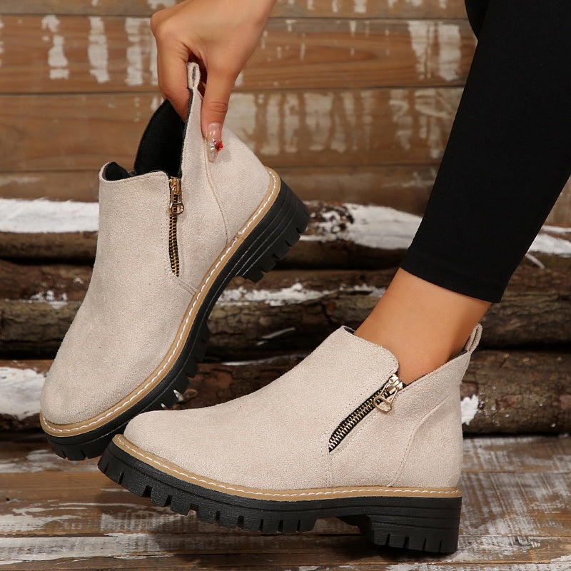Women's Ankle Boots - Comfortable Everyday Cold Weather Footwear