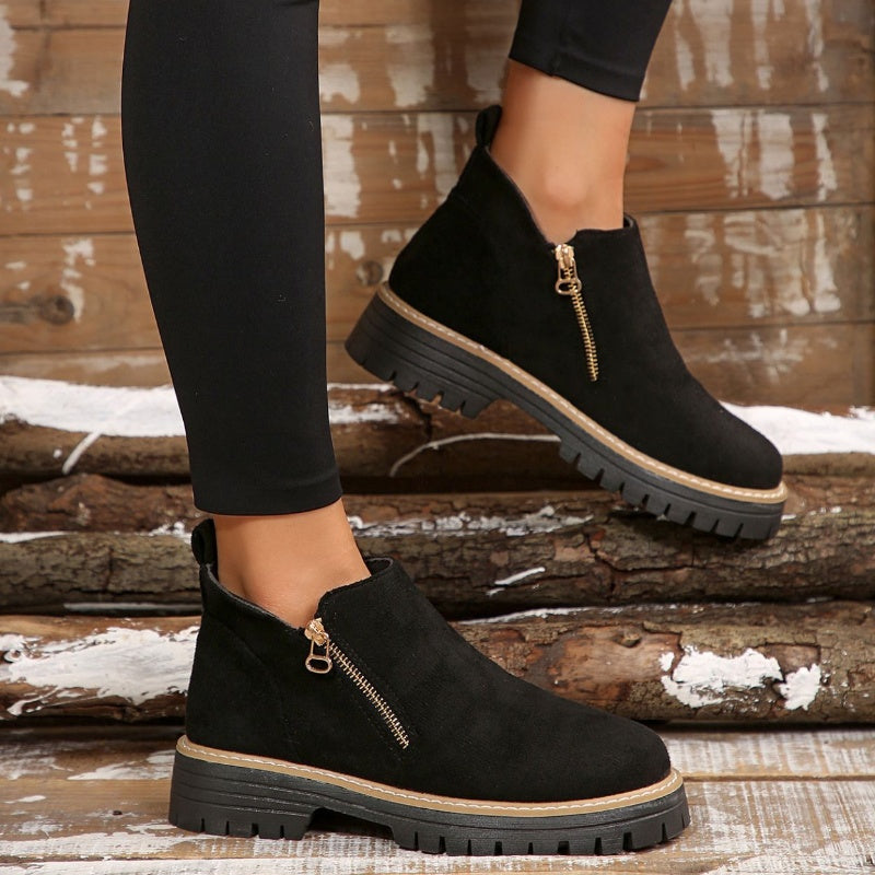 Women's Ankle Boots - Comfortable Everyday Cold Weather Footwear