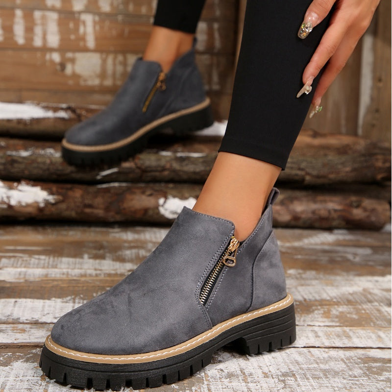 Women's Ankle Boots - Comfortable Everyday Cold Weather Footwear