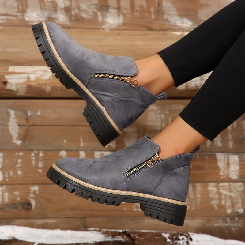 Women's Ankle Boots - Comfortable Everyday Cold Weather Footwear