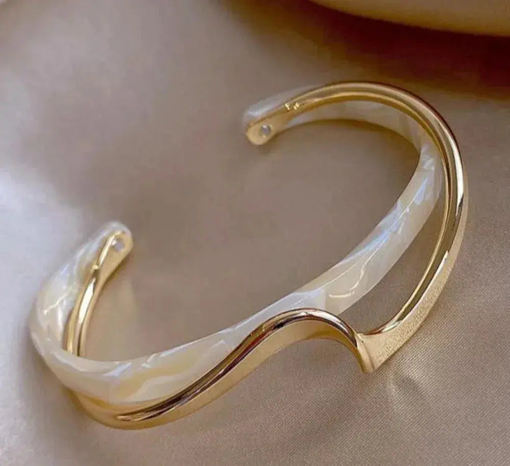 Women's White Opal Gold Bracelet - Elegant Giftable Jewelry