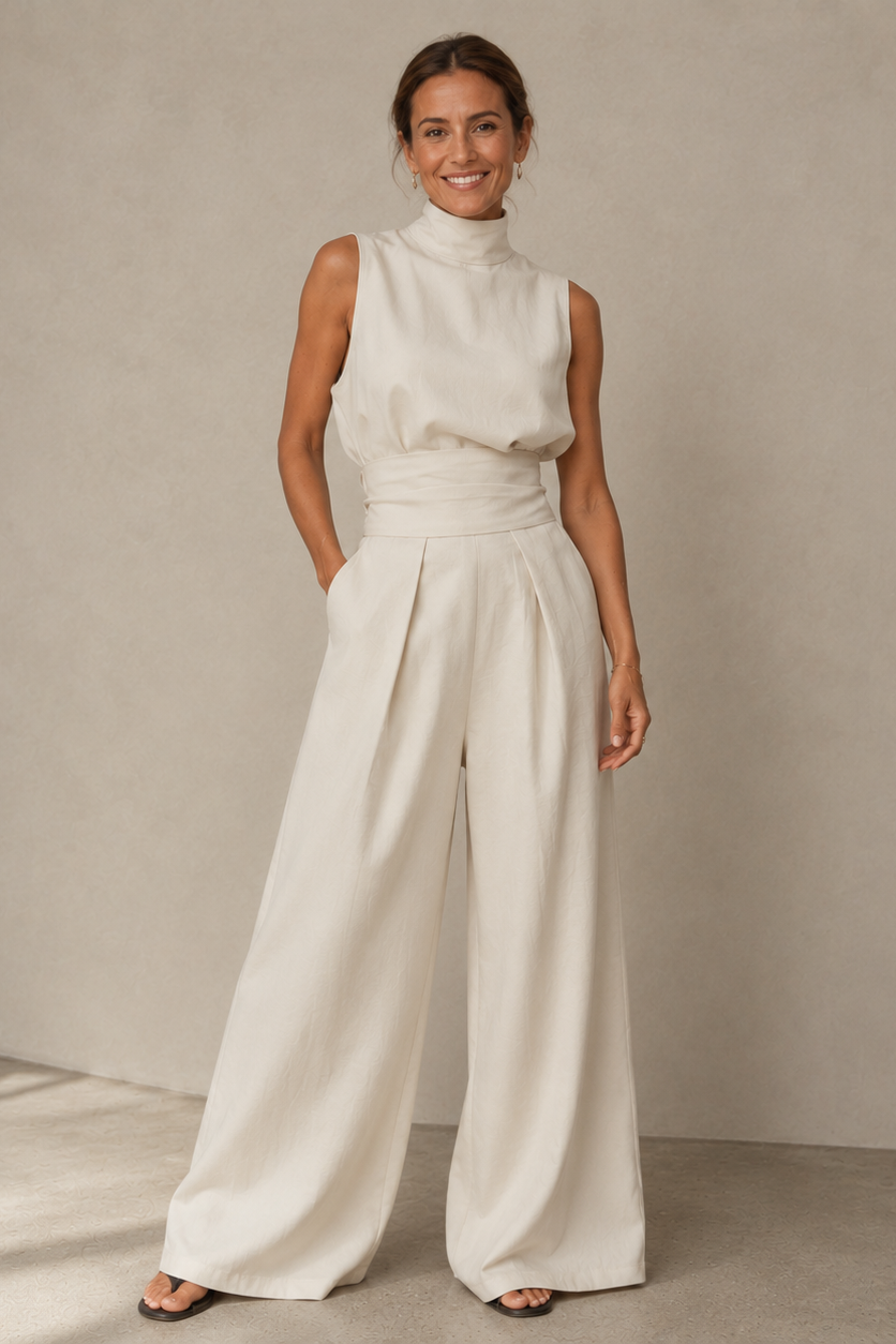 Women's Relaxed Wide-Leg Jumpsuit – Effortless Everyday Summer Style